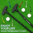 thumbnail image 5 of THIODOON 2 Pack Golf Putter Men and Women Kids Putter Two-Way Mini Golf Putters with Adjustable Size Shaft and 6 Tees Ideal Golf Clubs for Children, Junior and Youth Golfers, 21"-37", 5 of 6