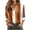 Orange, variant on Admvng Button Down Shirts for Women Striped Lapel Long Sleeved Casual Office Work Blouses Tops S-3XL