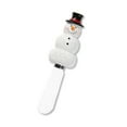 thumbnail image 2 of Mr. Spreader 4-Piece Snowman with Black Hat Hand Painted Resin Handle with Stainless Steel Blade Cheese Spreader Butter Spreader Knives, 2 of 2