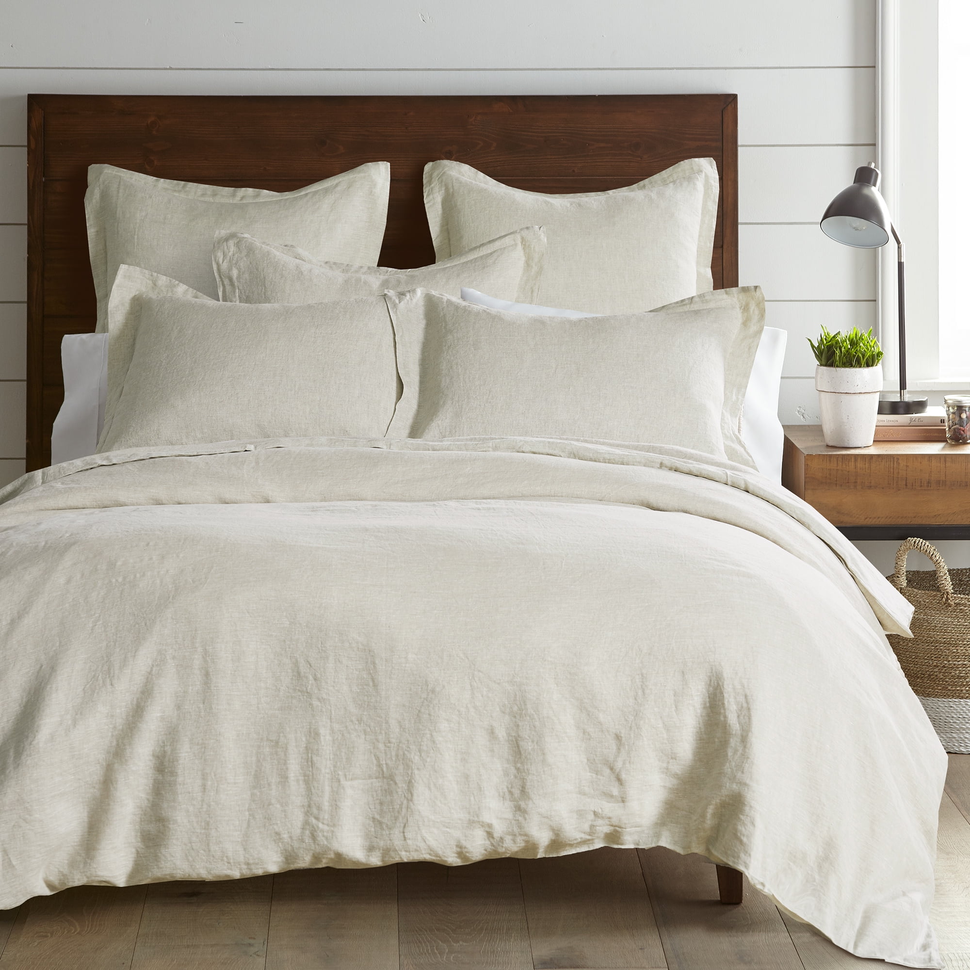 Levtex Home 100 Linen Queen Duvet Cover Duvet Cover Washed Linen in Natural Duvet Cover
