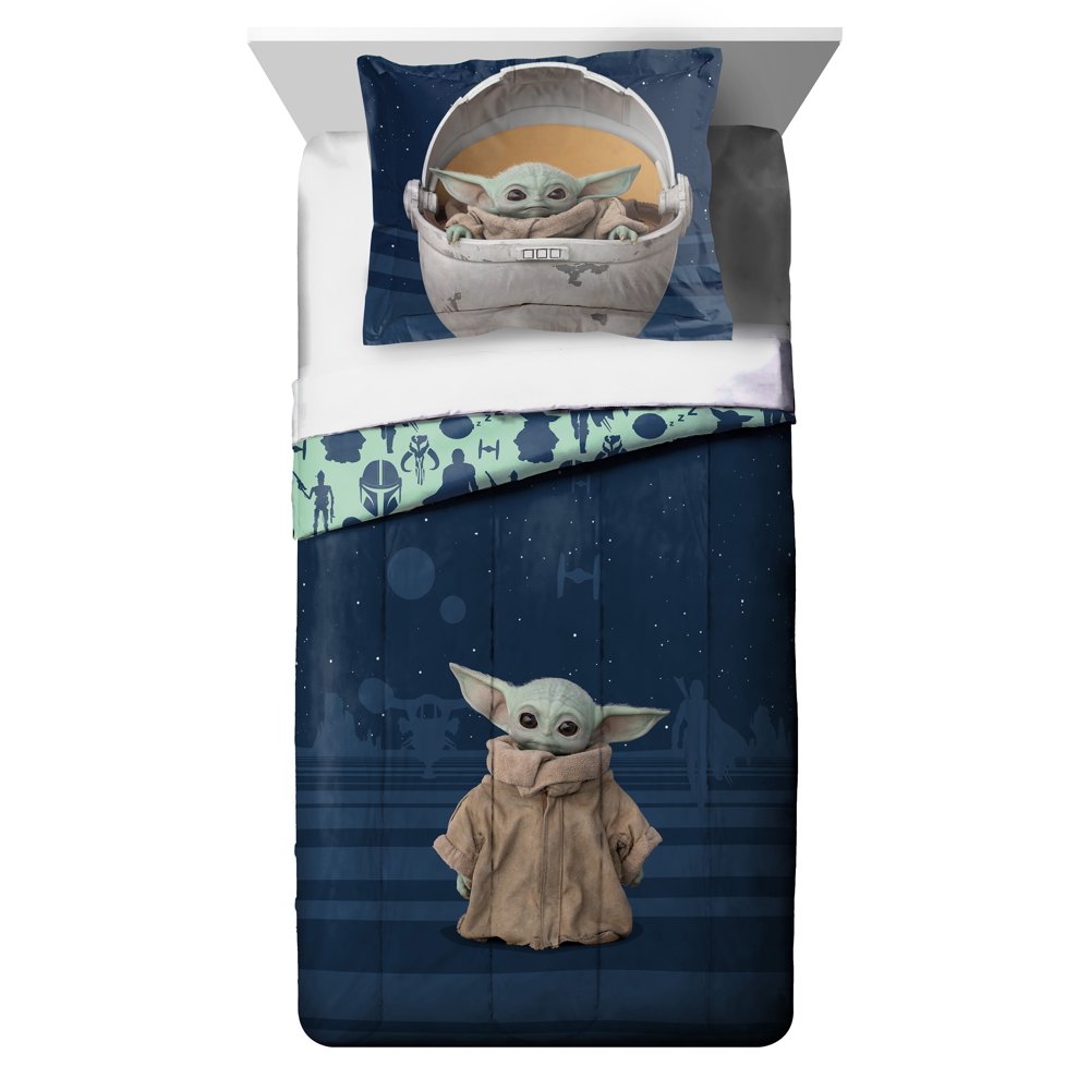 Baby Yoda Twin/Full Comforter and Sham Set