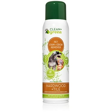 Green Clean Natural Deodorizer for Hardwood and Tile, Pet Stain Odor Remover for Cat & Dog, Odor Eliminator, Hard Wood Tile Cleaner 14 oz - Made in The USA