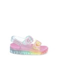 thumbnail image 5 of Wonder Nation Toddler Girls Two Buckle Jelly Sandals, 5 of 6
