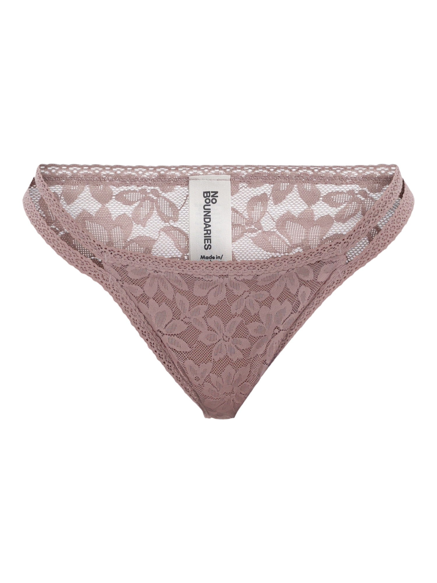 No Boundaries Women's Lace Strappy Cheeky Panty, Sizes XS to XXXL