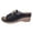 Black, variant on Summer Slides for Women Trendy Metal Chain Peep Toe Slip on Wedge Sandals Comfy Outdoor Orthopedic Shoes Casual Slippers Gray Size 8.5