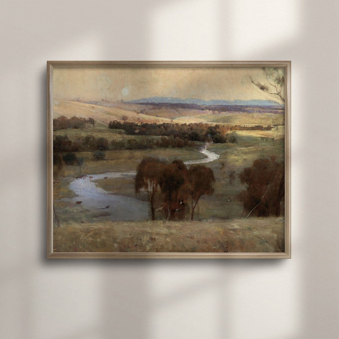 Rustic Farmhouse Wall Art Vintage Landscape Antique Country Traditional Living Room And Gallery Wall Decor