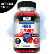 Kaya Naturals Fiber Gummies (60 Gummies) | Adult Dietary Fiber for Men and Women | High Fiber Supplement Gummies for Digestive Health | Immunity Boost and Gut Health Supplements for Women and Men