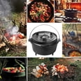 thumbnail image 3 of Overmont Camp - Tapa de hierro fundido presazonada para horno holandés, también una cacerola con ele, 3 of 7