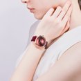 thumbnail image 3 of Reloj de cuarzo para mujer Reloj de moda clásico con correa de cuero resistente al agua MINI FOCUS Mirar, 3 of 4