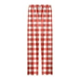 thumbnail image 4 of Christmas Pajama Pants Men Buffalo Plaid Pajama Pants Unisex Couples Lounge Pants Elastic Waist Loose Soft Casual Funny Print Pjs Bottoms, 4 of 4