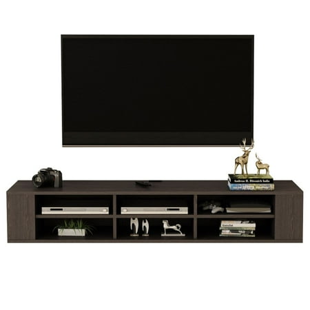 2 Pcs Tier Modern Wall Mount Floating Shelf Tv Console 66 2x16 2 Pcs Tier Modern Wall Mount Floating Shelf Tv Console 66 2x16 2x10 4 Inch For Cable Bo Routers Remotes Dvd Players Game Consoles Com