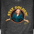 thumbnail image 3 of Golden Girls - Stay Golden - Men's Crew Neck Fleece Pullover, 3 of 5
