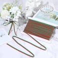 thumbnail image 4 of 19 Yards Rick Rack Trim RIC Rac Wave Bending Fringe Ribbon 1/4 Inch Two Tone Zig Zag Red Green Woven Fabric, 4 of 7