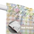 thumbnail image 4 of Colorful Easter Swag Valances for Windows 2 Pack, Kitchen Window Curtains 36 Inch Length, Easter Eggs Botanical Spring Floral Privacy Swag Curtains for Living Room/Bathroom with Rod Pocket 36"x36", 4 of 8