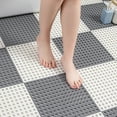 thumbnail image 3 of Alfombrilla antideslizante para baño, alfombrilla para ducha, alfombrilla para suelo totalmente extendida, hueca, sin fugas de olores, alfombrilla antideslizante para suelo con empalmes, 3 of 4