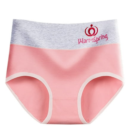 

Qcmgmg Women Plus Size Briefs High Waisted Seamless Underwear Cotton Panties