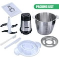 thumbnail image 6 of Food Processor, 500W Powerful Meat Grinder with 14 Cup Stainless Steel Bowl, 3 Speed Modes for Onion Meat Nuts Fruit Garlic Vegetable  Food, 6 of 6