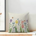 thumbnail image 3 of Spring Pillow Covers 18x18 Set of 2, Tulip Lavender Butterfly Throw Pillow Covers Flowers Decorative Mother''s Day Pillowcase Spring Decor for Home Couch Sofa Outdoor, 3 of 6