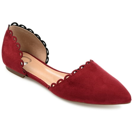 

Journee Collection Womens Jezlin Wide Width Slip On Almond Toe Ballet Flats
