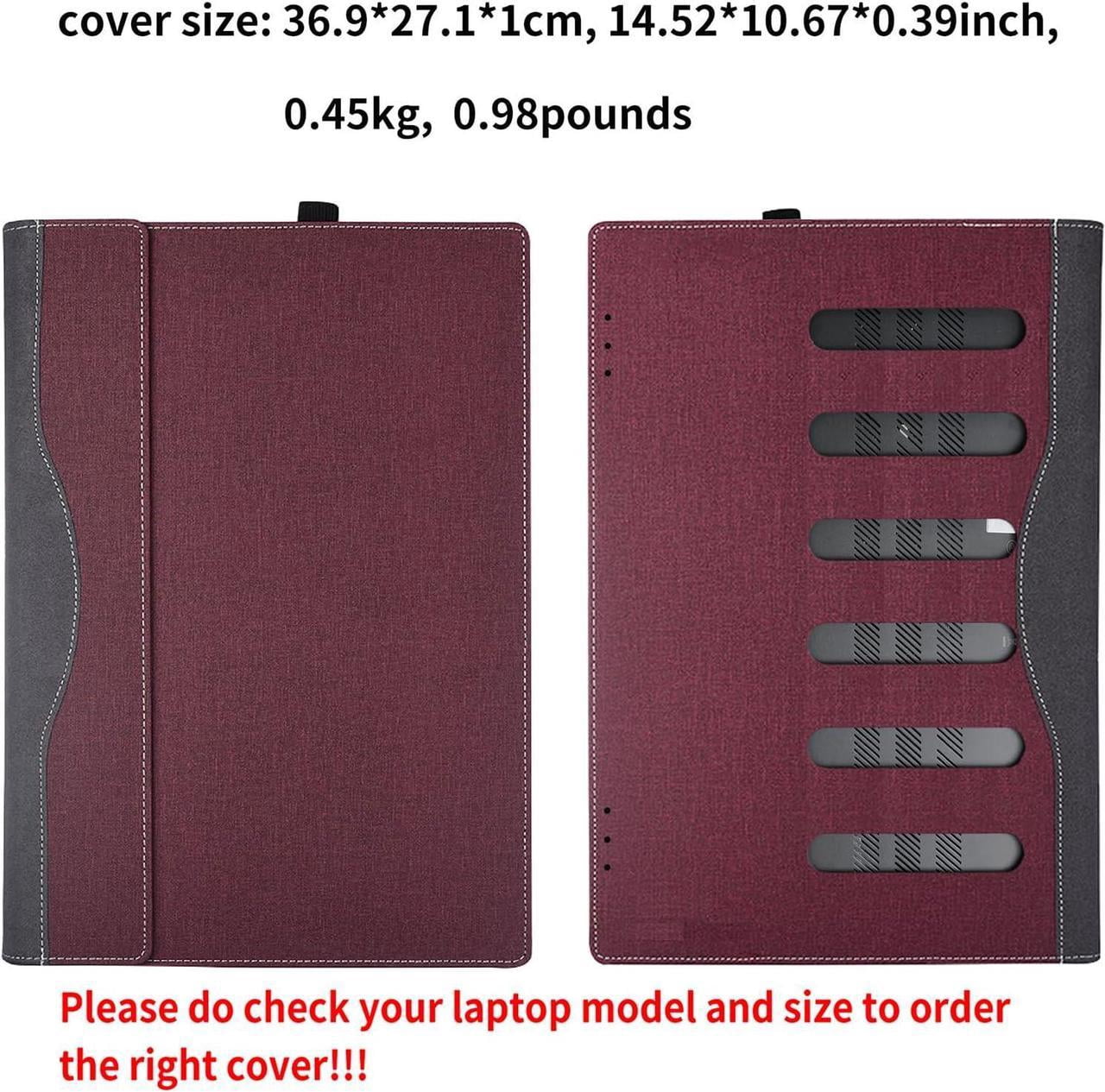 Laptop Case Cover for Lenovo 16" IdeaPad 5i 2-in-1 Gen 9 for IdeaPad 5 2-in-1 16IRU9 16AHP9 [Not fit Other Models] Detachable Notebook Sleeve Computer Bag PU with Heat Dissipation Hole