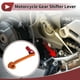 thumbnail image 2 of Palanca de cambio de motocicleta plegable para Honda CRF110F 2013-2018, aleación de aluminio, palanca de cambio naranja cabeza roja, 2 of 6