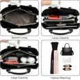 thumbnail image 4 of Womens Tote Bags Top Handle Satchel Handbags PU Faux Leather Tassel Shoulder Crossbody Bag Purse, 4 of 7