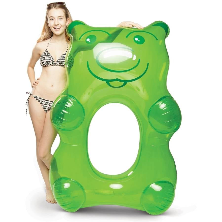 NEW BIGMOUTH GIANT GUMMY BEAR POOL FLOAT 5 FEET INFLATABLE BLOW UP TUBE RAFT 