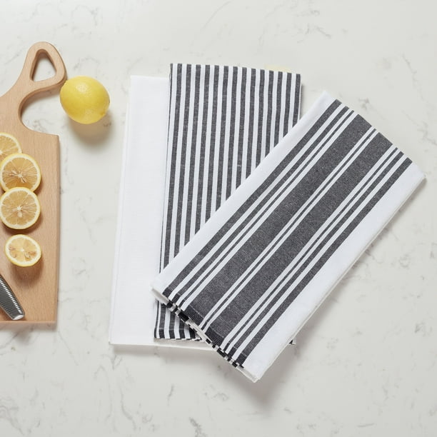 Better Homes & Gardens Culinary Stripe Kitchen Towel, Set of 3