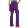 thumbnail image 4 of ShomPort Girls Flare Pants Elastic Waist Bell Bottom Trousers Casual Stretchy Bell Bottom Pants for Kids, 2-13Y, 4 of 9