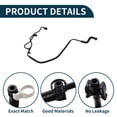 thumbnail image 4 of Manguera del radiador Unique Bargains No.T2R5910 para Jaguar F-Type 2014-2021 Tubo de líquido de refrigeración de plástico negro 1 Pc, 4 of 6