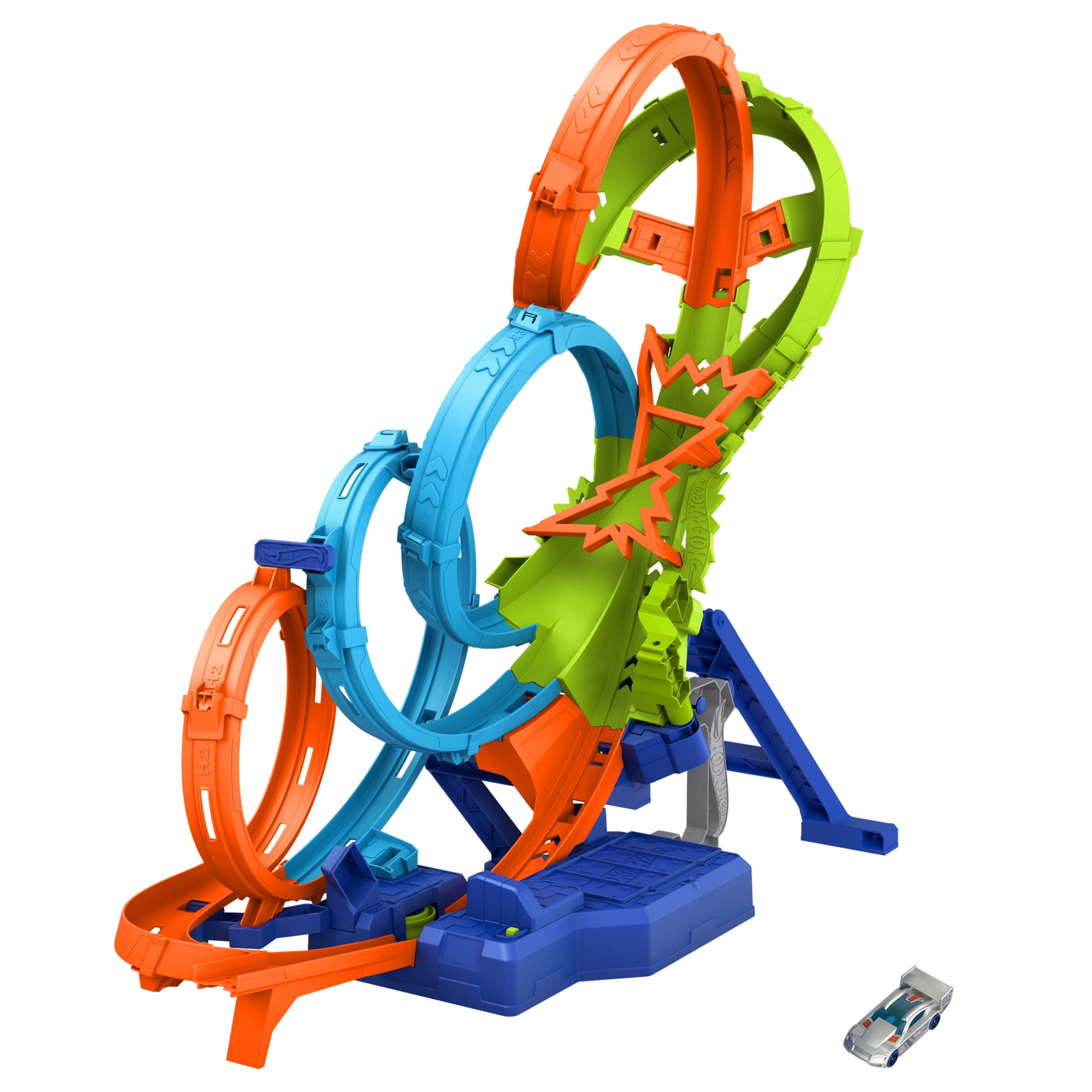 Hot Wheels - 4-Loop Crash-Out Track Set