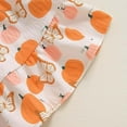 thumbnail image 5 of Jkety Toddler Girl Halloween Outfit Halloween Thanksgiving Toddler Girls Dress Pumpkin Ghost Print Dresses Short Sleeve Yellow,2-3 Years, 5 of 7