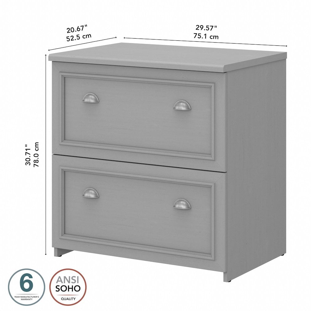 Fairview 2 Drawer Lateral File Cabinet in Cape Cod Gray