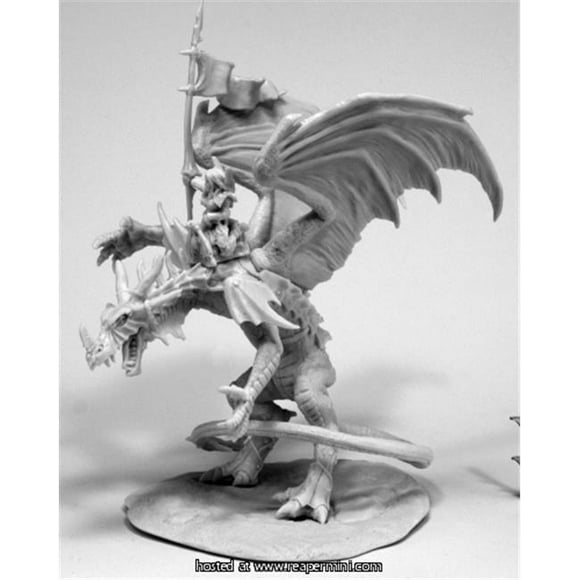 Reaper Miniatures REM77557 25mm Scale Kyra & Lavarath&#44; Dragon & Rider