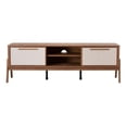 thumbnail image 3 of New Pacific Direct Heaton 60.5" Wood Low-profile TV Stand in Brown/Walnut, 3 of 8