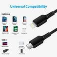 thumbnail image 5 of AILKIN Compatible with iPhone Charger Fast Charging 3ft Cords 2pack Compatible with iPhone 14/13/12/11/10,Black, 5 of 6