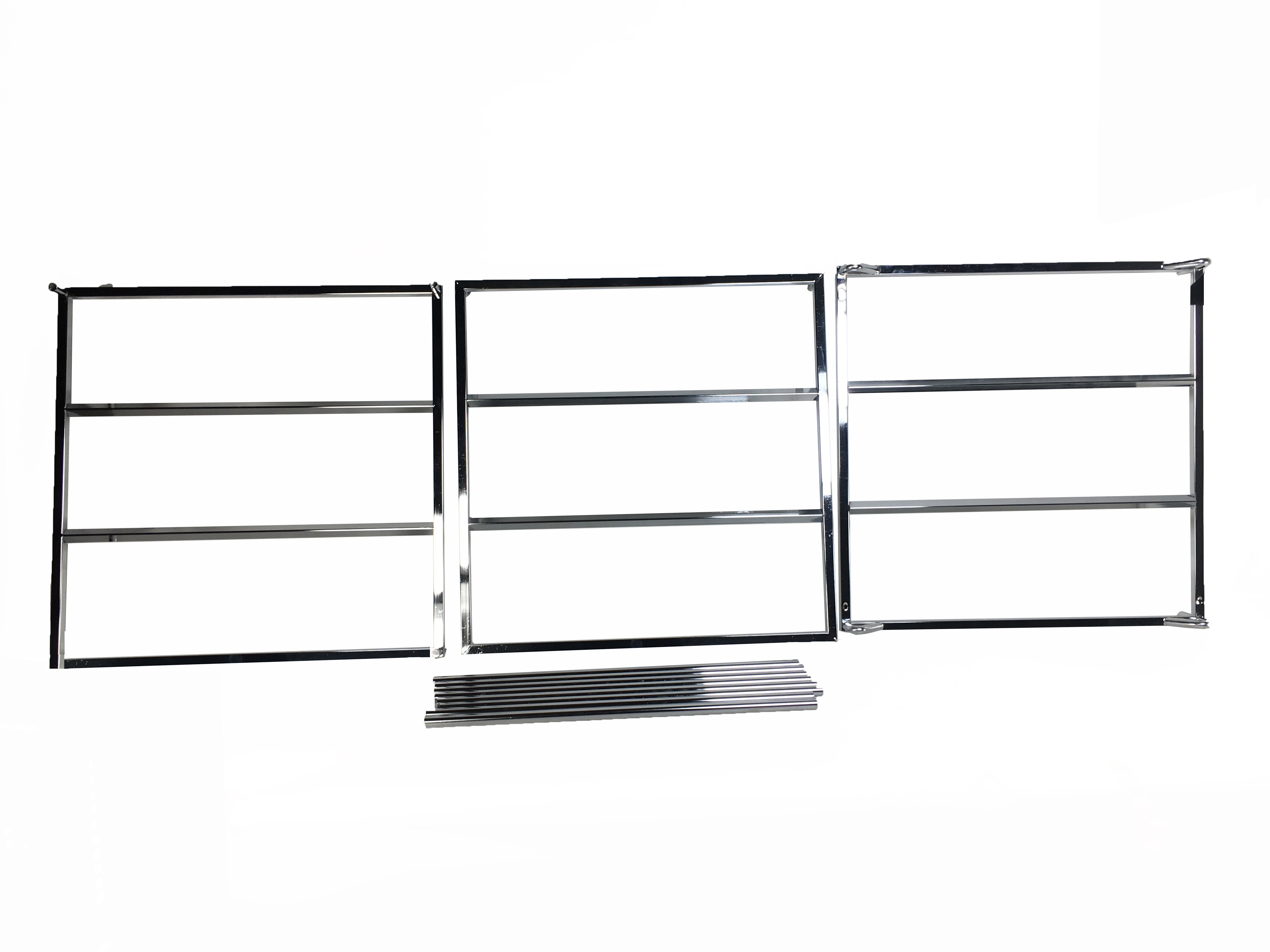 Topline Parts C453 Point Of Purchase Display Wheel Rack 2Cube 6 To 24 Inch Wheel Rack; Chrome