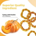 thumbnail image 3 of iPaw Turkey Dog Treats, All Natural Human Grade Dog Treat, Suitable for Training chew, Hypoallergenic, Rawhide Alternative, Ring (Pumpkin), 3 of 7