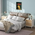 thumbnail image 6 of Tribesigns Nightstand with 2-Drawer, White Wood Nightstand，Industrial End Table with Storage, Bedroom Tall Night Stands Bedside Table, Modern Bedside Furniture with Metal Frame for Bedroom, 6 of 7