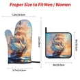 thumbnail image 2 of Sikiie Sailing Ship Ocean Sunset Oven Mitts and Pot Holders, Silicone Oven Gloves, Heat Resistant Oven Mitts 4Pcs Set, 2 of 6