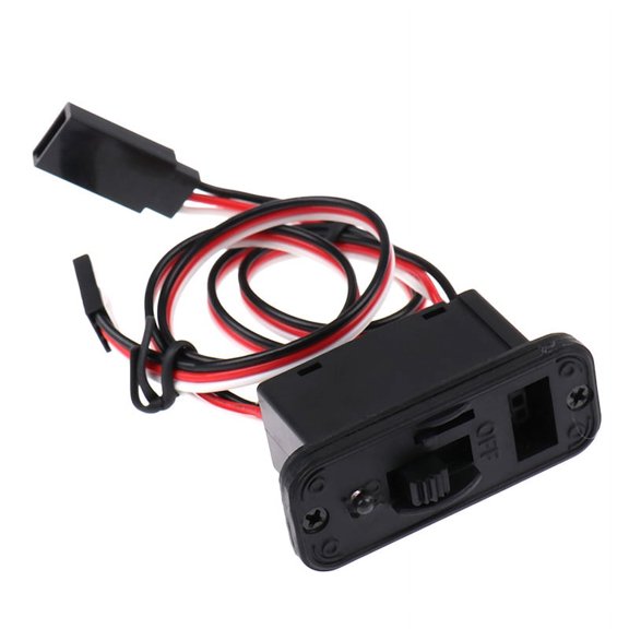 1Pc RC Switch Connectors Heavy Duty RC Switch With LED JR RC On/Off Connector WA
