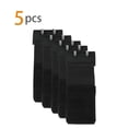 thumbnail image 2 of INSPIRE CHIC Women's 5 Pcs 2 Rows 2/3 Hooks Strechy Bra Extenders Elastic Back Bra Extension Strap Bra Band Black-1, 2 of 6