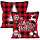 thumbnail image 1 of Weihnachten Kissenbezug Baumwolle Leinen Elch Weihnachtsmann Schneemann Bedrucktes Quadrat Kissenbezug Fr Bett Auto Bett Sofá 45 x 45 cm (2 unidades), 1 of 5