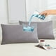 thumbnail image 1 of Amorosa 2 Piezas Fundas de Almohadas Impermeable Protectores de Almohada Suaves y Acogedoras para el Hogar Dormitorio Hotel Gris Estándar-50*80cm, 1 of 6