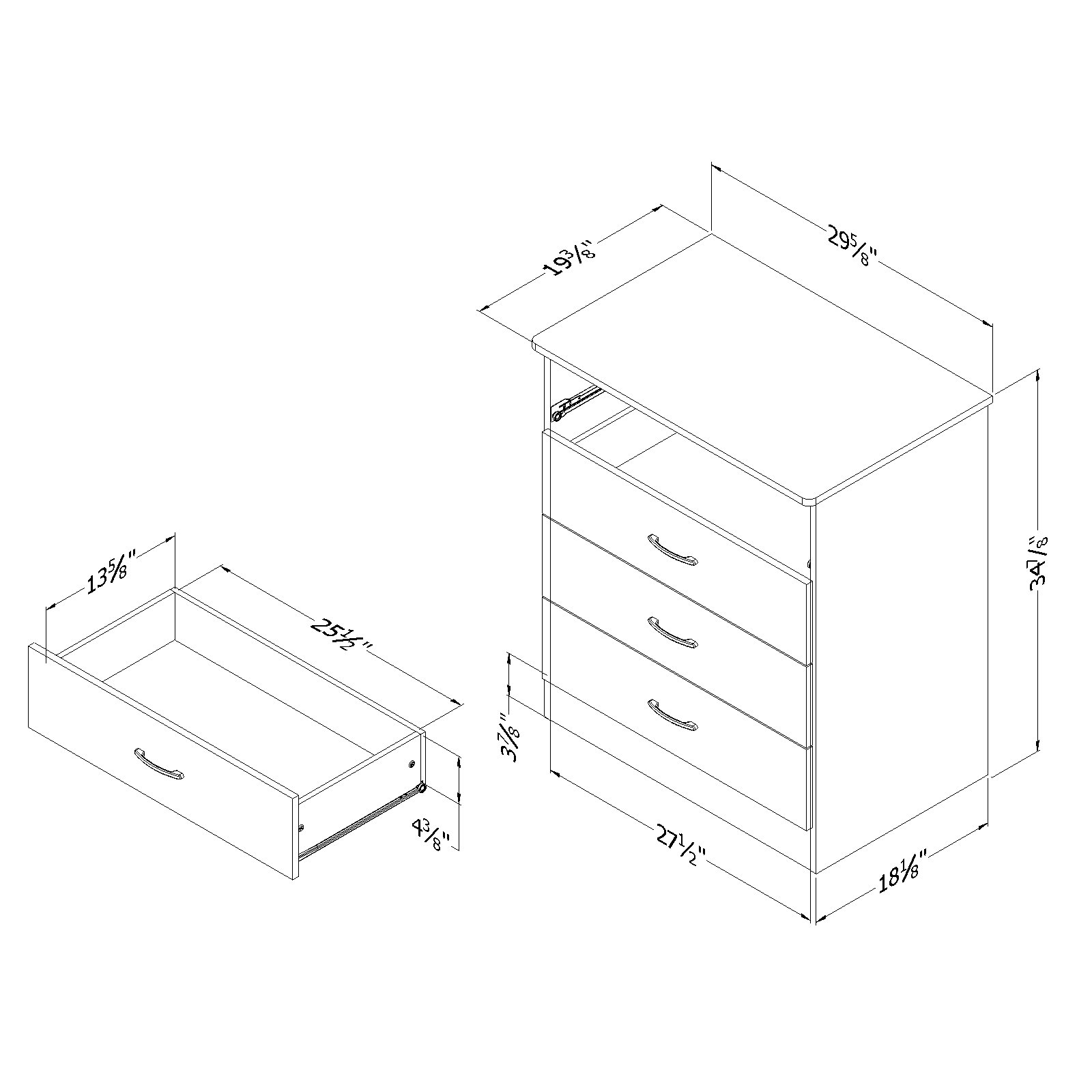 South Shore Smart Basics 4-Drawer Chest, Pure White - image 4 of 4