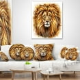 thumbnail image 4 of Designart Angry King of Forest - Animal Throw Pillow - 16x16, 4 of 5
