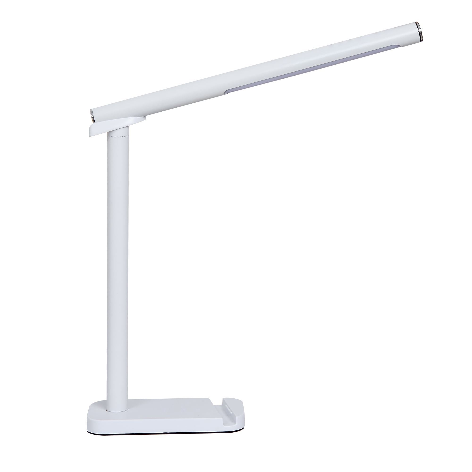LED Desk Lamp 360° Adjustable, USB Charging Port, 5 Light Modes & Dimmable Brightness, Bedside Lamp for Reading, Craft, Work, Study (White)