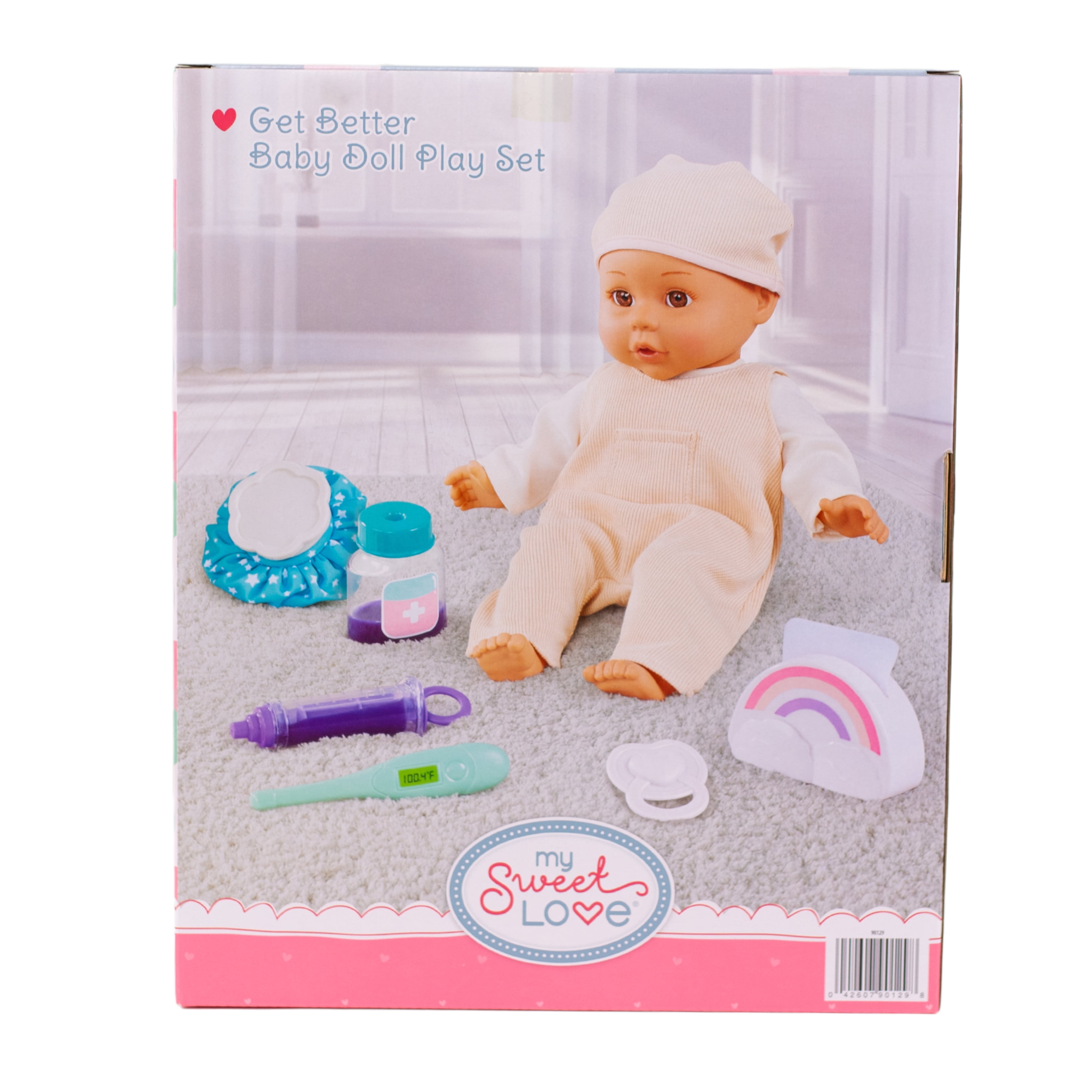 My Sweet Love Get Better Baby Doll Play Set, Ivory Outfit, 14-inch Doll, 10 Pieces Included