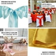 thumbnail image 4 of Efavormart 5pcs Beige SATIN Chair Sashes Tie Bows for Wedding Events Decor Chair Bow Sash Party Supplies  6 x106", 4 of 10