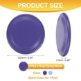 thumbnail image 2 of Uxcell Dog Flying Discs, Plastic Dog Flying Discs Resistant Bite, 9 Inches, (Purple/Blue, 2 Pcs), Intended For Medium to Large Breeds, Outdoor Activities/Training/Games/Swimming, 2 of 7